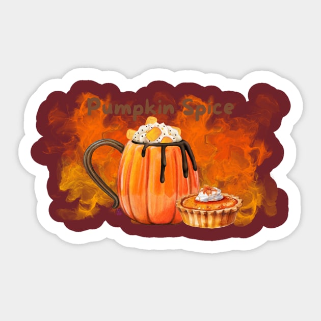 Pumpkin Spice Sticker by Viper Unconvetional Concept